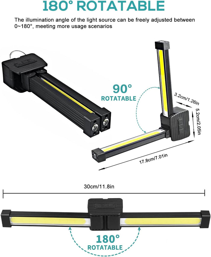 LumeGrip Pro – Thoughtful Gift for Her Who Works Out, Foldable Gym Light for Posing and Camping