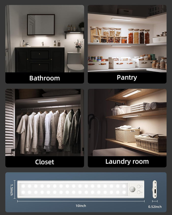 LUMENIX Aura 0.57-Inch Pantry Light – Uncluttered Storage Space Glow, Wireless and Adhesive