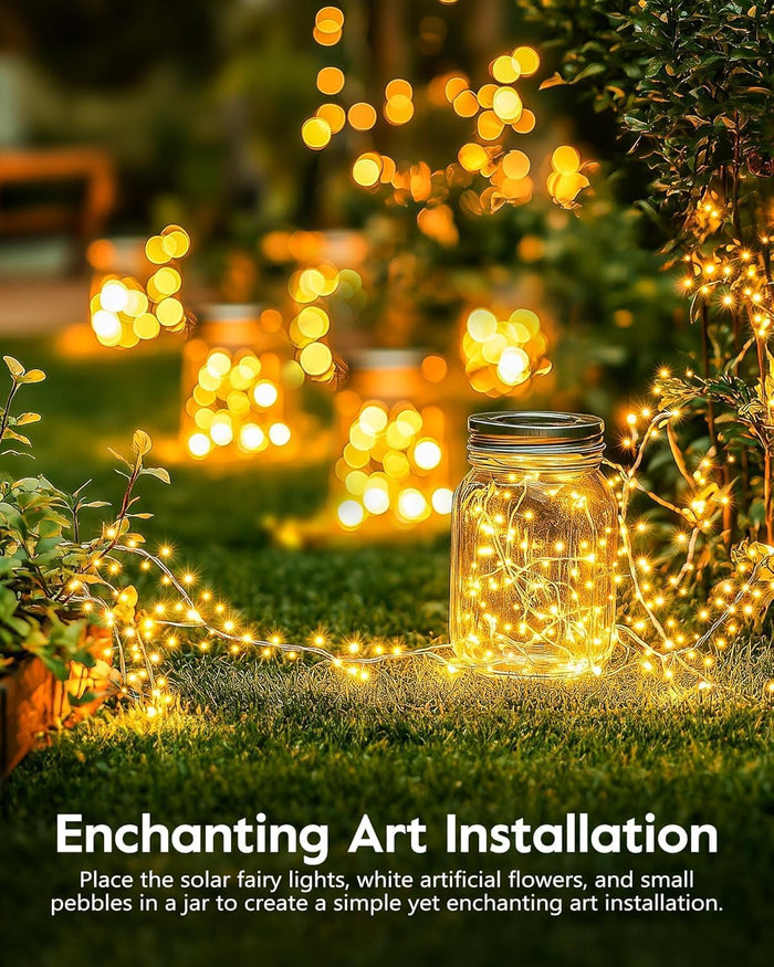 Lumify Solar String Lights – Camping and Outdoor Dinner Party Lights, IP65 Waterproof