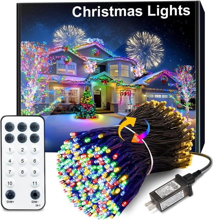 300 led bulbs across 115ft illuminated length (variants up to 344ft for 1,000+ led coverage)
