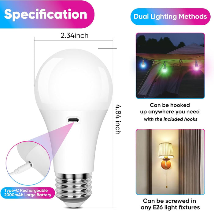 smooth and flash color-changing modes for static mood or dynamic party lighting