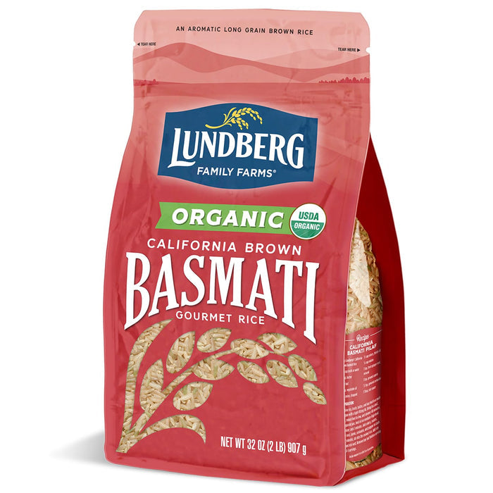 organic california-grown brown basmati rice