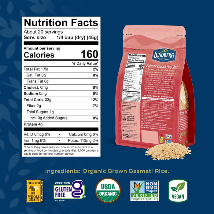 long-grain non-sticky texture that retains shape when cooked