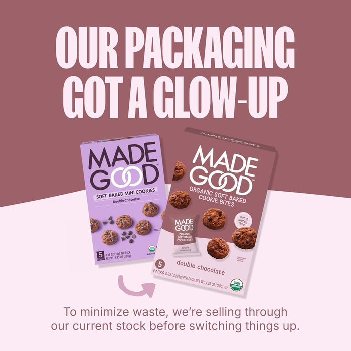 MadeGood Double Chocolate Soft-Baked Cookies – Vegan Snack Gift Basket Addition for New Parents