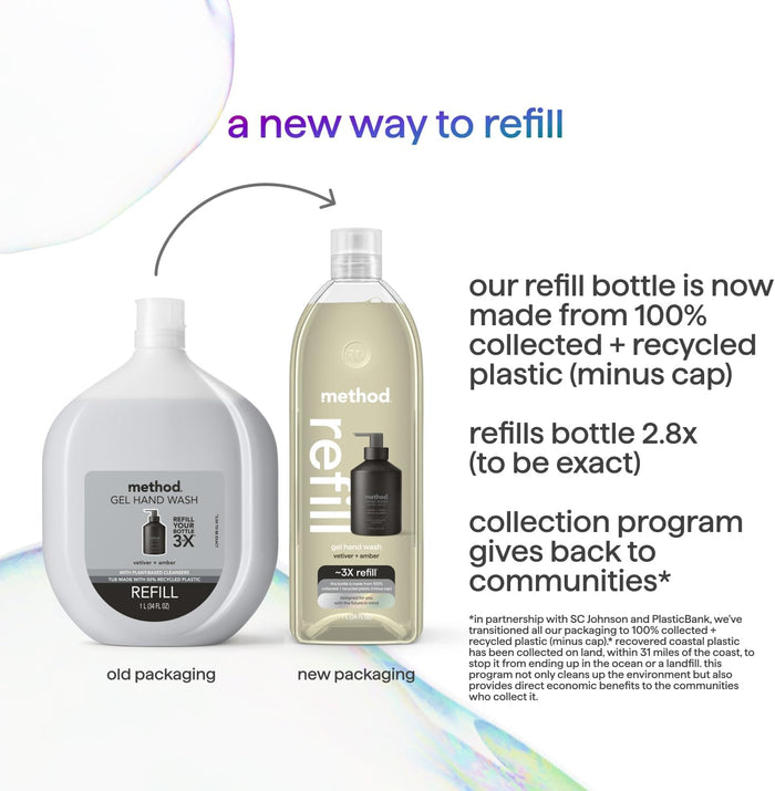 bottle made from 50% post-consumer recycled (pcr) plastic
