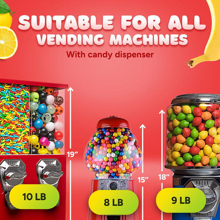 Mini Bubble Gum 1lb Fun Stocking Stuffer and Party Favor Gift for Her and Him