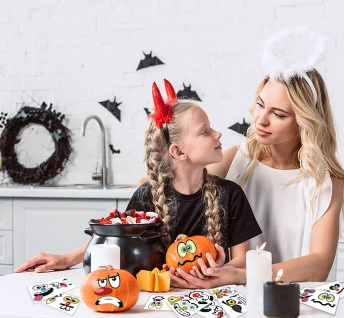 MiniPumpkin Craft Stickers – Hostess Gift Pack for Halloween Party Planners and Teachers