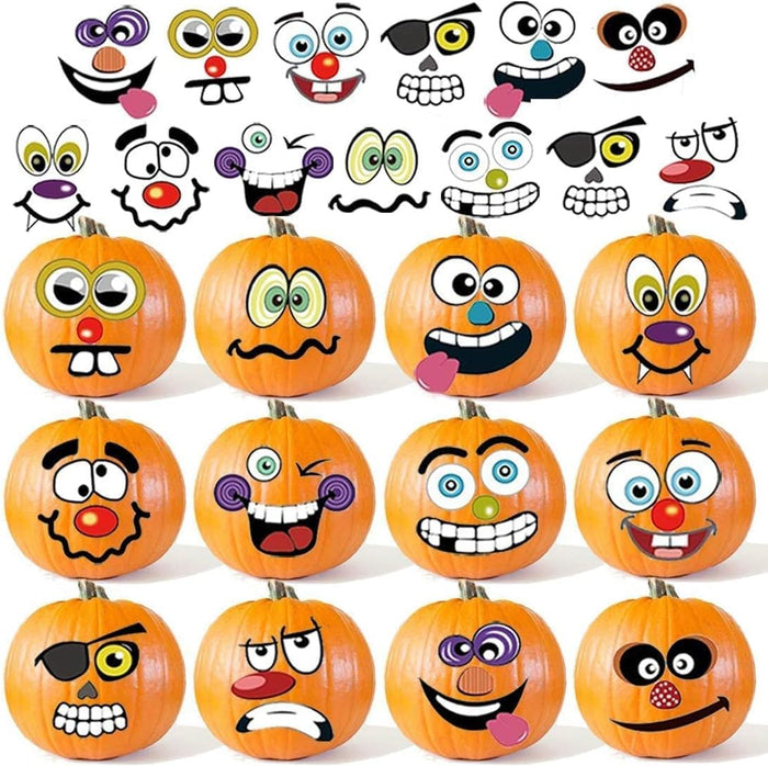 36 classic pumpkin stickers