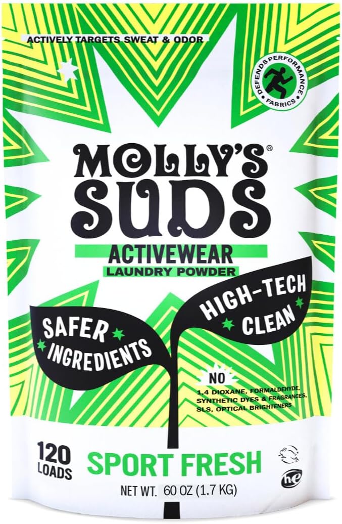 active enzyme and baking soda formula specifically engineered to break down sweat, body oil, and odor in performance fabrics