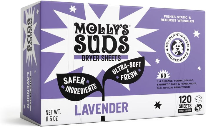 97% plant-based fabric softening and static-reducing formula