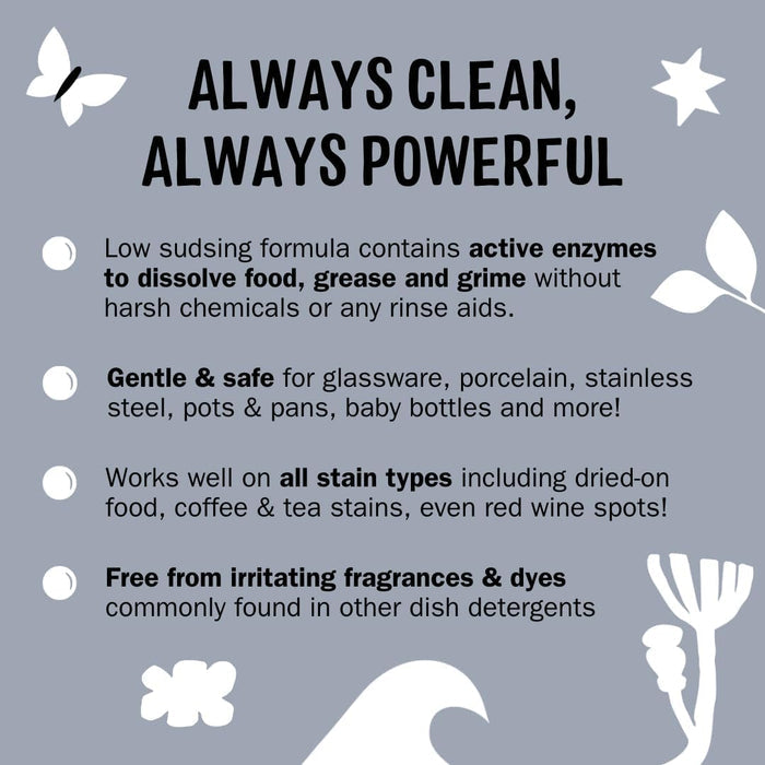 low-sudsing plant and mineral-based enzyme formula