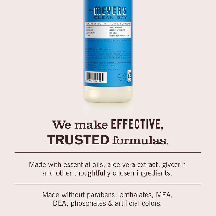 free-from formulation with no parabens, phthalates, mea, dea, phosphates or artificial colors
