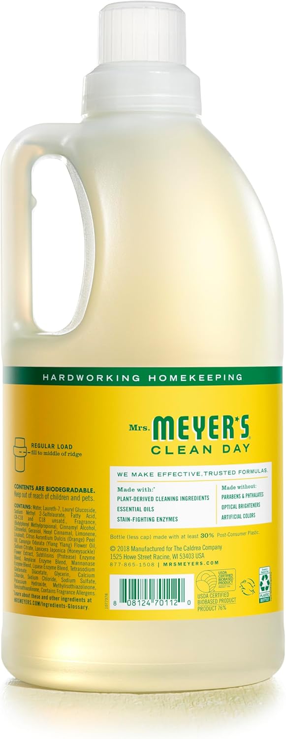 plant-derived surfactants and dirt and stain-fighting enzymes