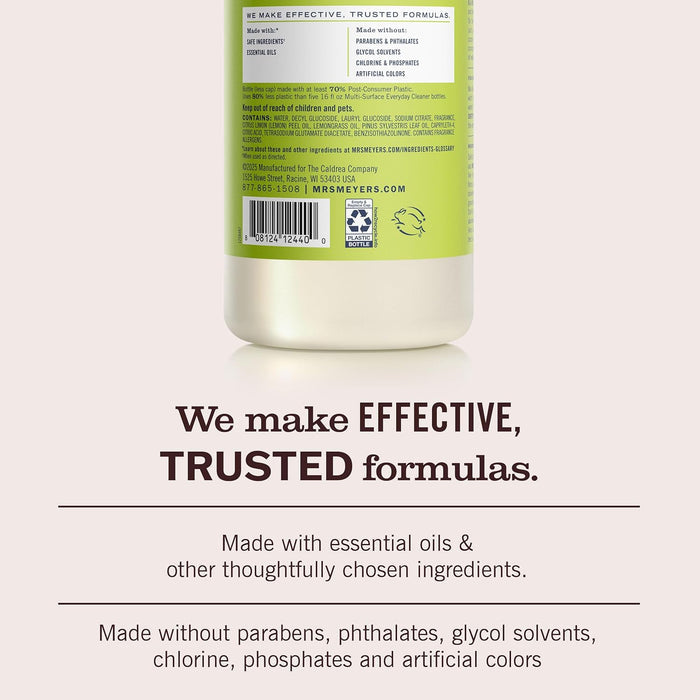 formulated with essential oils and biodegradable ingredients