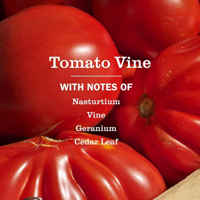 essential oil-based tomato vine scent (also available in fresh cut grass and dandelion)