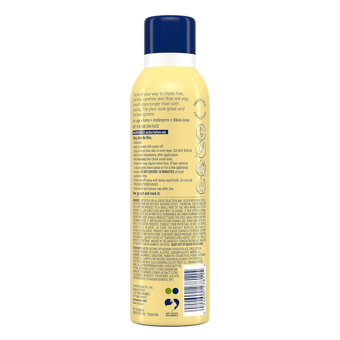 depilatory formula removes hair from below the skin's surface
