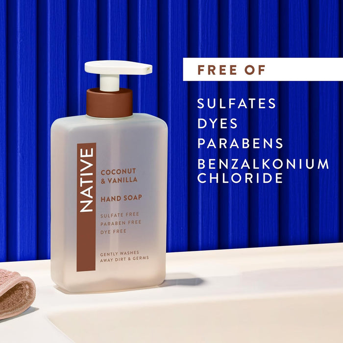 free-from formulation: no sulfates, parabens, dyes, or benzalkonium chloride