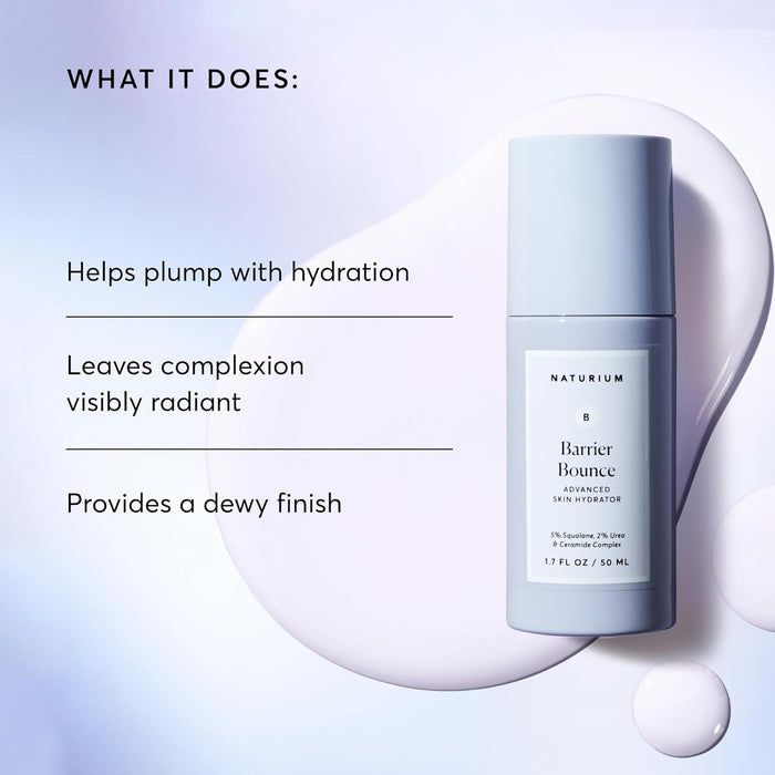 oil-serum hybrid format providing dewy, non-greasy finish