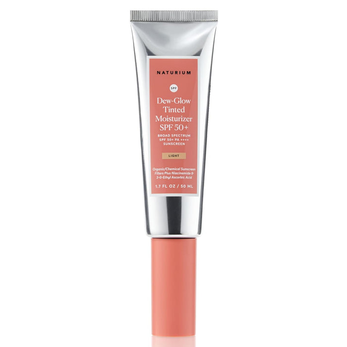broad spectrum spf 50+ with organic/chemical hybrid sunscreen filters