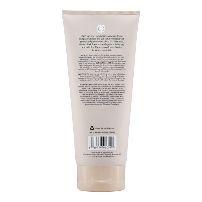 physical exfoliants: pumice and jojoba esters for grip and polish