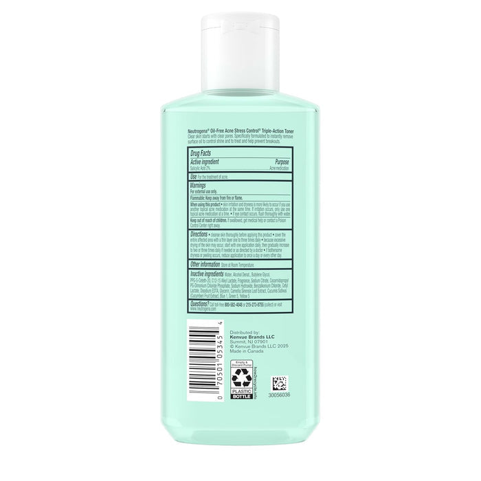 8 fl oz liquid toner format applied with a soaked cotton pad after cleansing