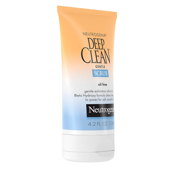 Neutrogena Deep Clean Daily Scrub – Post-Workout Face Wash for the Gym Bag, 4.2 fl. oz