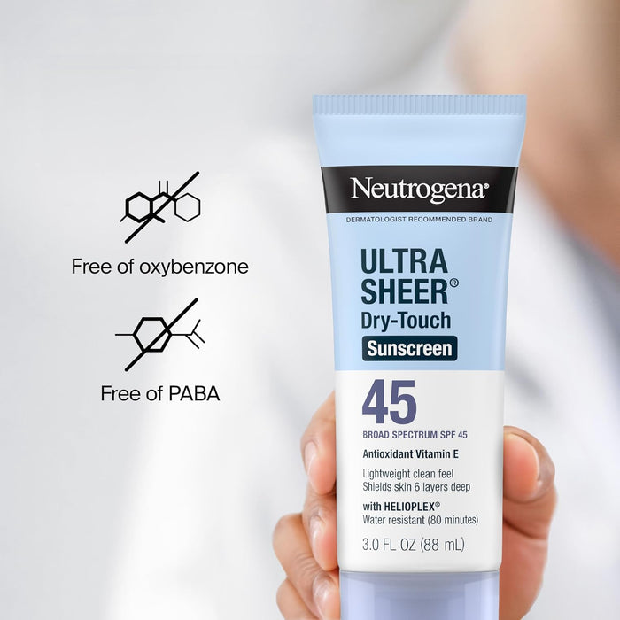 Neutrogena Dry-Touch Sunscreen SPF 45 – Lightweight Facial Protection for Mindful Daily Rituals