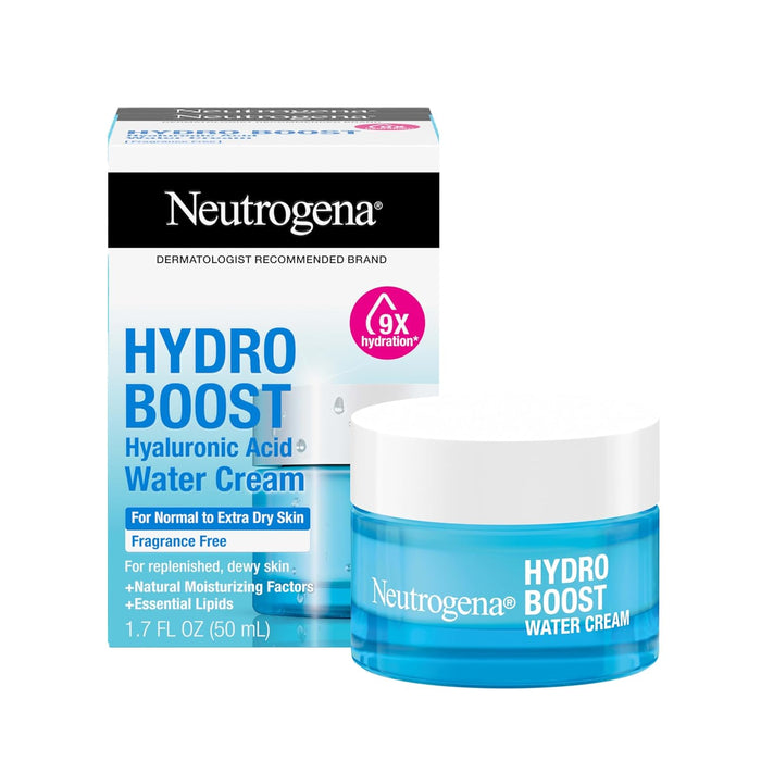hyaluronic acid water cream formula delivering up to 72-hour moisture retention