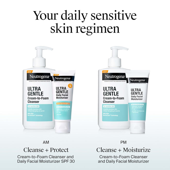 Neutrogena Sensitive Skin Face Moisturizer – Streamlined Daily Cream for Clutter-Free, Intentional Skincare