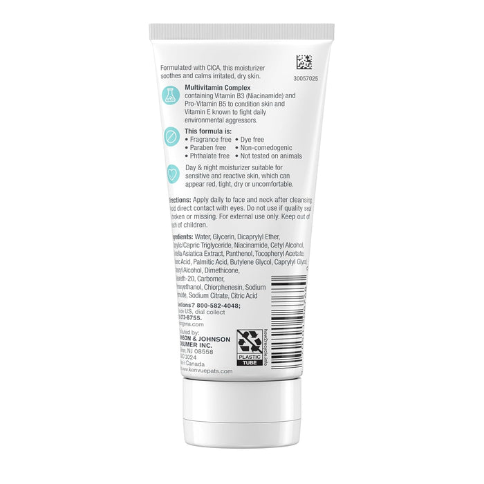 Neutrogena Sensitive Skin Face Moisturizer – Streamlined Daily Cream for Clutter-Free, Intentional Skincare