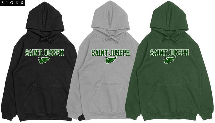 New!!  Saint Joseph Falcon Logo Embroidered Sweatshirt