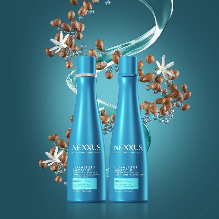 two-step system format (shampoo + conditioner) with optional serum third step