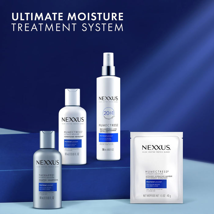 Nexxus Moisture Therapy TSA Set – Durable Travel Hair Care for Road Trips & Remote Getaways