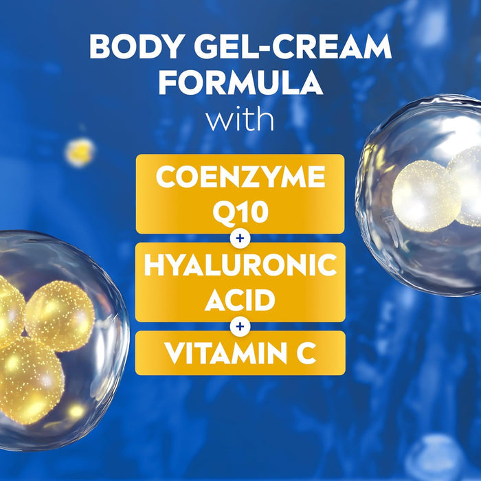 NIVEA Firming Body Lotion and Toning Gel Cream Bundle – Q10 Enriched Ritual for Thighs, Buttocks, and Stomach