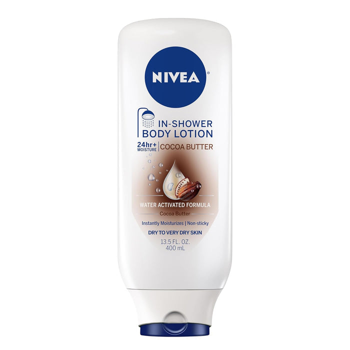 water-activated in-shower formula designed for application on wet skin