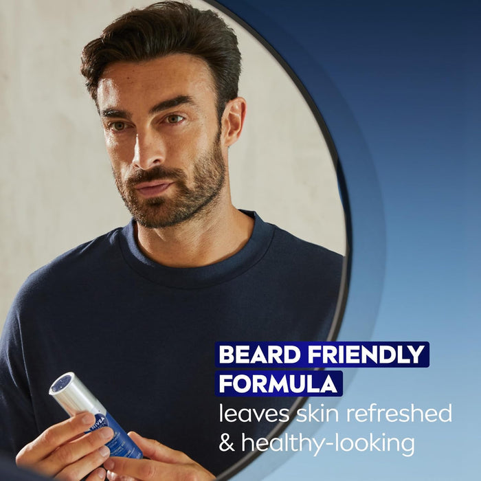 NIVEA MEN Age Defense Face Serum With Pro-Retinol – Streamlined Skincare for a Clean Vanity, 1.7 Fl Oz