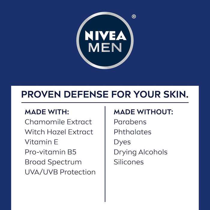 NIVEA MEN Sensitive Lotion with SPF 15 – Gentle Broad Spectrum Sunscreen for Sensitive Skin Types