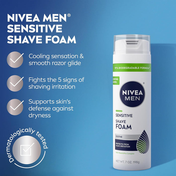 fights five signs of shaving irritation: burning, micro cuts, dryness, tightness, and stubble itch