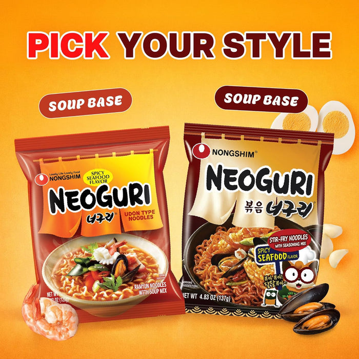Nongshim Neoguri Udon Cup Pack – Housewarming Present for the Home Office Pantry Enthusiast