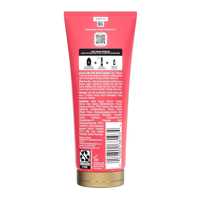 OGX Bond Protein Repair 1-Minute Treatment Mask – Mindful Hair Repair Ritual in the Bathroom Vanity