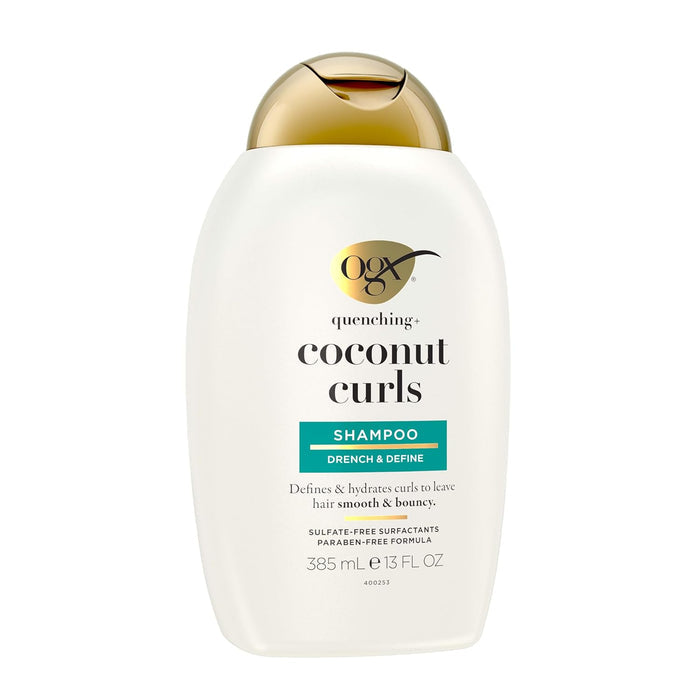 OGX Coconut Curl-Defining Shampoo – Cute Holiday Gift Set for Women with Curly Hair, 13 fl oz 2-Pack