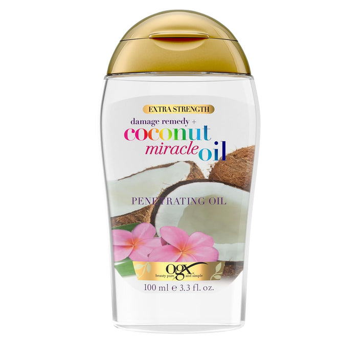penetrating oil formula with coconut oil, vanilla bean extract, and tiare essence