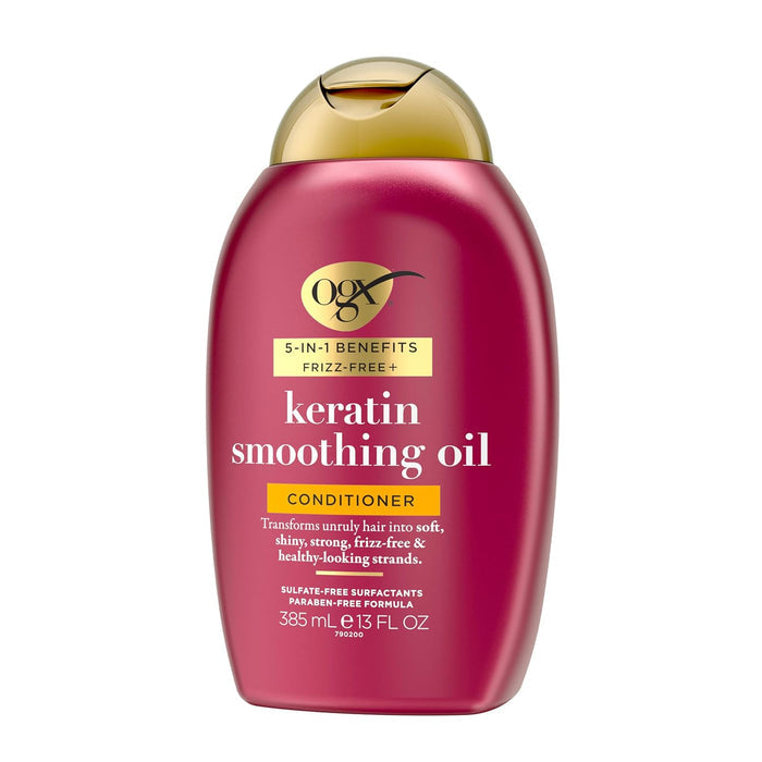 OGX Frizz-Free + Keratin Smoothing Conditioner – Elevated Haircare for a High-End Master Bathroom