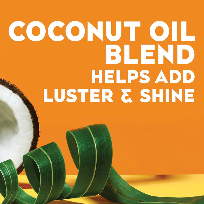 coconut oil infusion for moisture retention and frizz smoothing