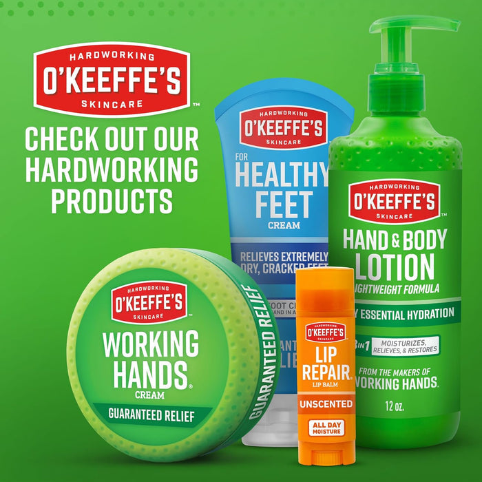 O'Keeffe's for Healthy Feet Foot Cream – Hypoallergenic Hand and Foot Cream for Sensitive Skin, No Irritants