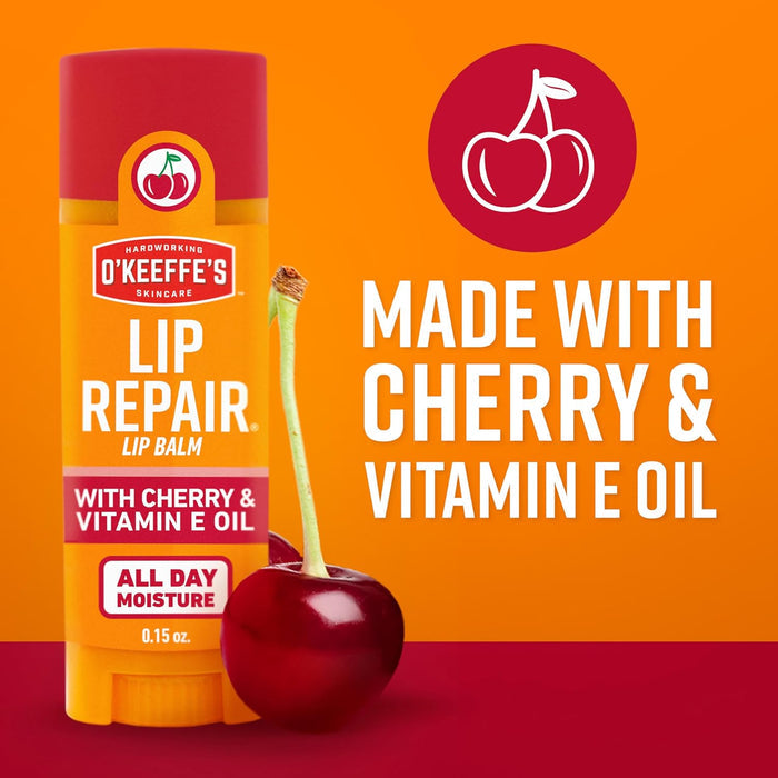 O'Keeffe's Lip Repair SPF 15 – Non-Sticky Base Layer for Matte Lipstick at the Office