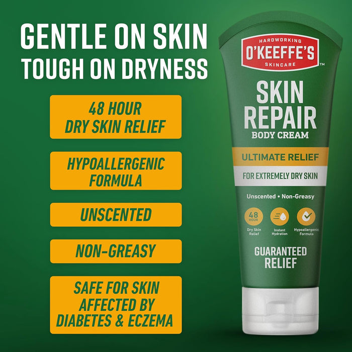 fragrance-free, non-greasy, hypoallergenic formulation