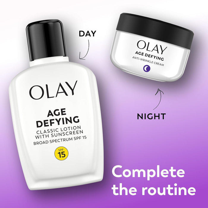 Olay Age Defying Face Lotion SPF 15 – Calm & Protect Your Skin's Natural Balance