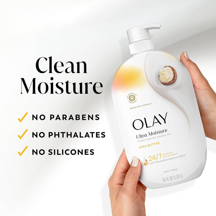 Olay Hyaluronic Blend Body Wash – Nightly Wind-Down Cleanser for Visibly Soft, Healthy Skin