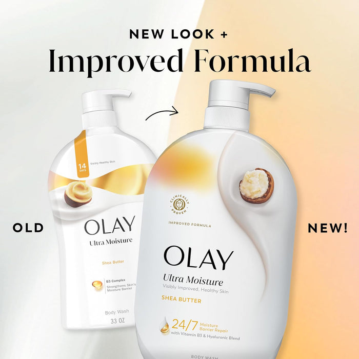 Olay Hyaluronic Blend Body Wash – Nightly Wind-Down Cleanser for Visibly Soft, Healthy Skin